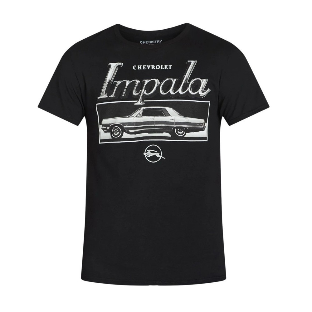 Chevrolet‎ Impala Big Men's Graphic Tee Shirt, Size 3XL Black